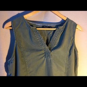 Max Jeans sleeveless shirt dress